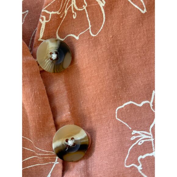 CAPULET X RTR Brown Floral Isalina One-Piece Jumpsuit Size S - Picture 6 of 9